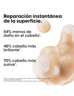 Shampoo reparador para cabello maltratado Absolut Repair Loreal Professionnel 500 ml