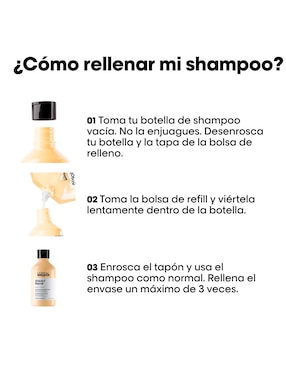 Shampoo reparador para cabello maltratado Absolut Repair Loreal Professionnel 500 ml