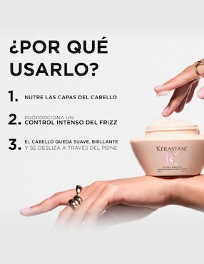 Tratamiento capilar Mascarilla Anti-Frizz para cabello grueso Kerastase
