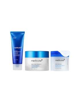 Set tratamiento facial Zero Pore purificador Medicube