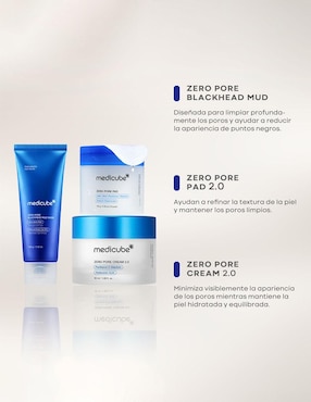 Set tratamiento facial Zero Pore purificador Medicube