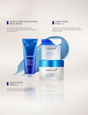 Set tratamiento facial Zero Pore purificador Medicube