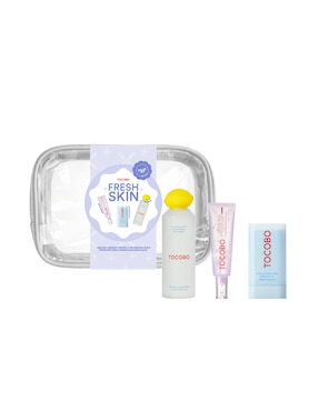 Kit de tratamiento facial Kit fresh skin hidrata, protege y limpia Tocobo Luminosidad