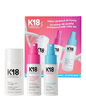 Set capilar K18 Kit Salon Blowout at Home para todo tipo 3 piezas