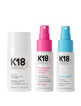 Set capilar K18 Kit Salon Blowout at Home para todo tipo 3 piezas