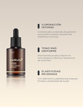 Tratamiento facial Booster pro + glutathione glow serum dermatológico Medicube