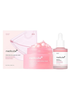 Tratamiento facial Pink serum + cream + gel  reparador Medicube