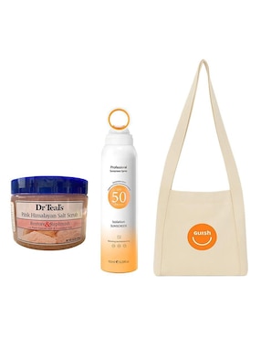 Kit de exfoliante corporal y sunscreen Dr teal's todo tipo de piel