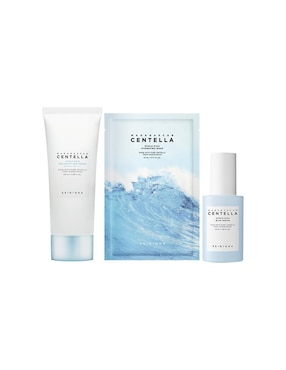 Kit tratamiento facial Madagascar Centella hidrata, protege y limpia Skin1004 Hyalu-Cica