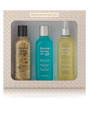 Set Bath & Body Para Relajación Schatz & Cattani Spa Orquídea Blanca 3 Piezas