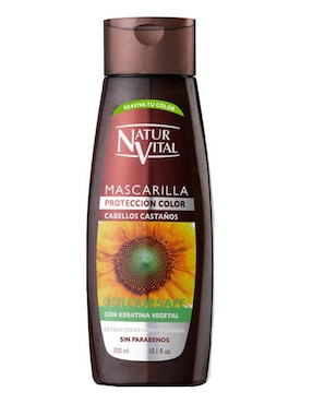 Mascarilla Coloursafe Castaño Para Protección De Color Naturaleza Y Vida 300 Ml