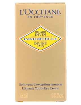 Crema para contorno de ojos recomendada para prevenir signos de la edad día y noche Loccitane Regard Divine Immortelle para todo tipo piel