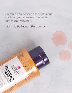 Shampoo anticaída para cabello con Minoxidil Bloom Organics 2 piezas
