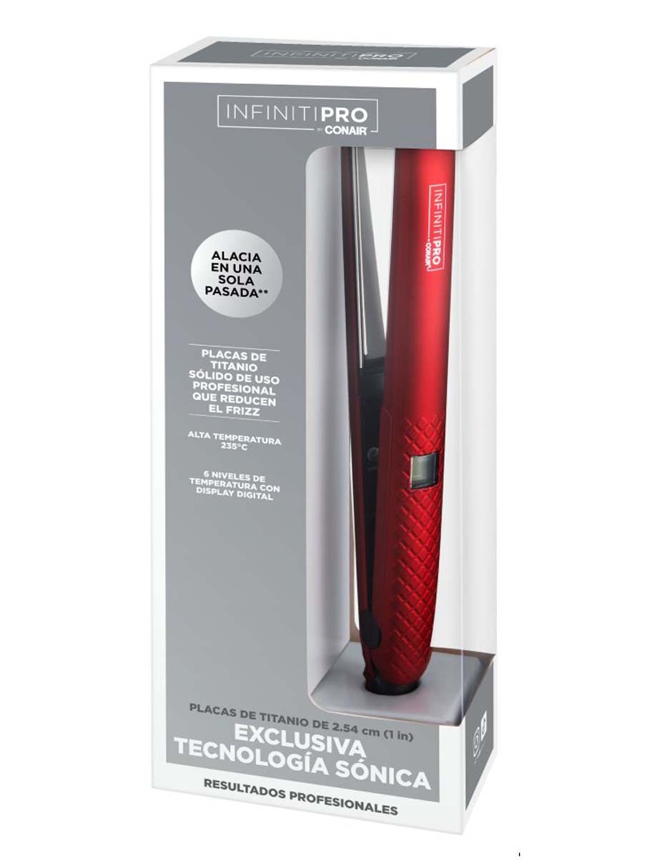 Alaciadora Conair InfinitiPro CS95RES placas de cerámica titanio