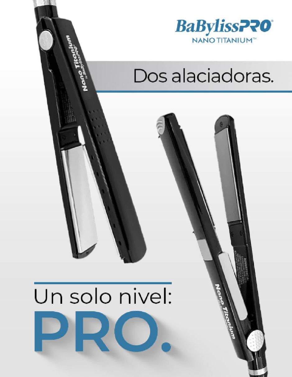 Set alaciadora BABNTBKPP2TES placas de nano titanium 6