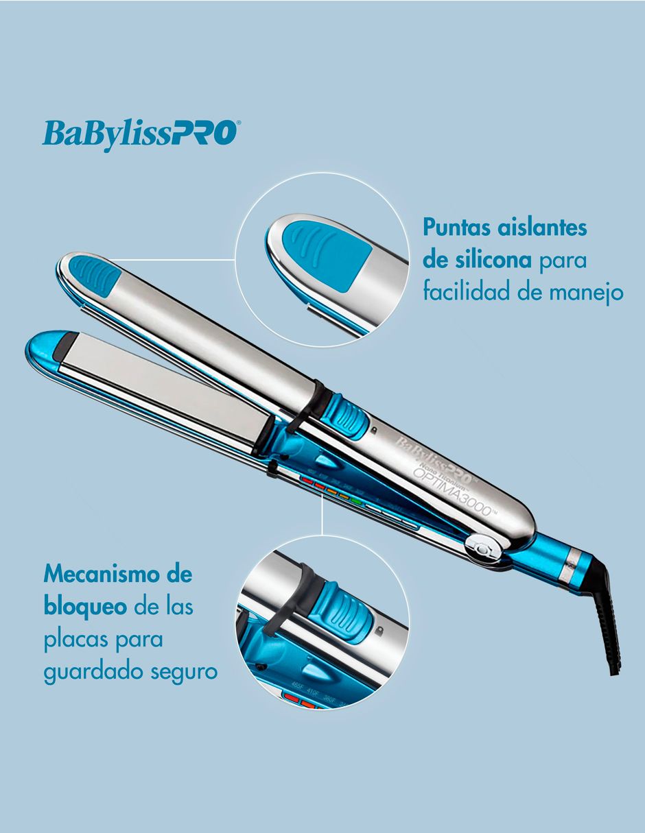 Alaciadora BABNT3000TES placas de nano titanium 6