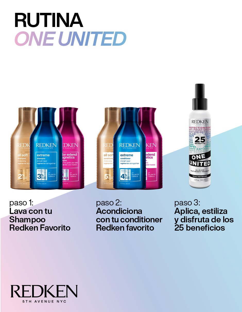 Tratamiento capilar reparador One United 10