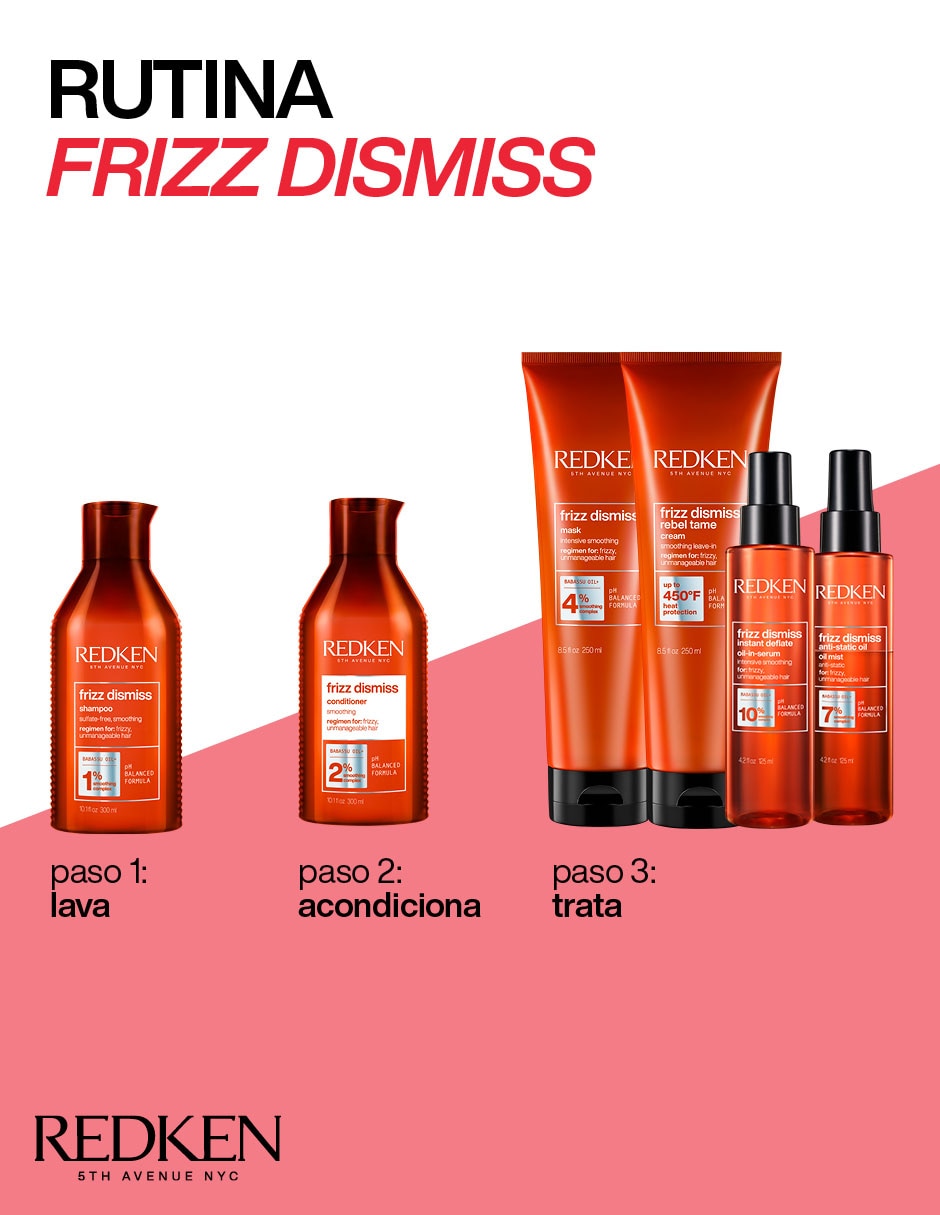 Shampoo anti frizz para cabello Frizz Dismiss 5