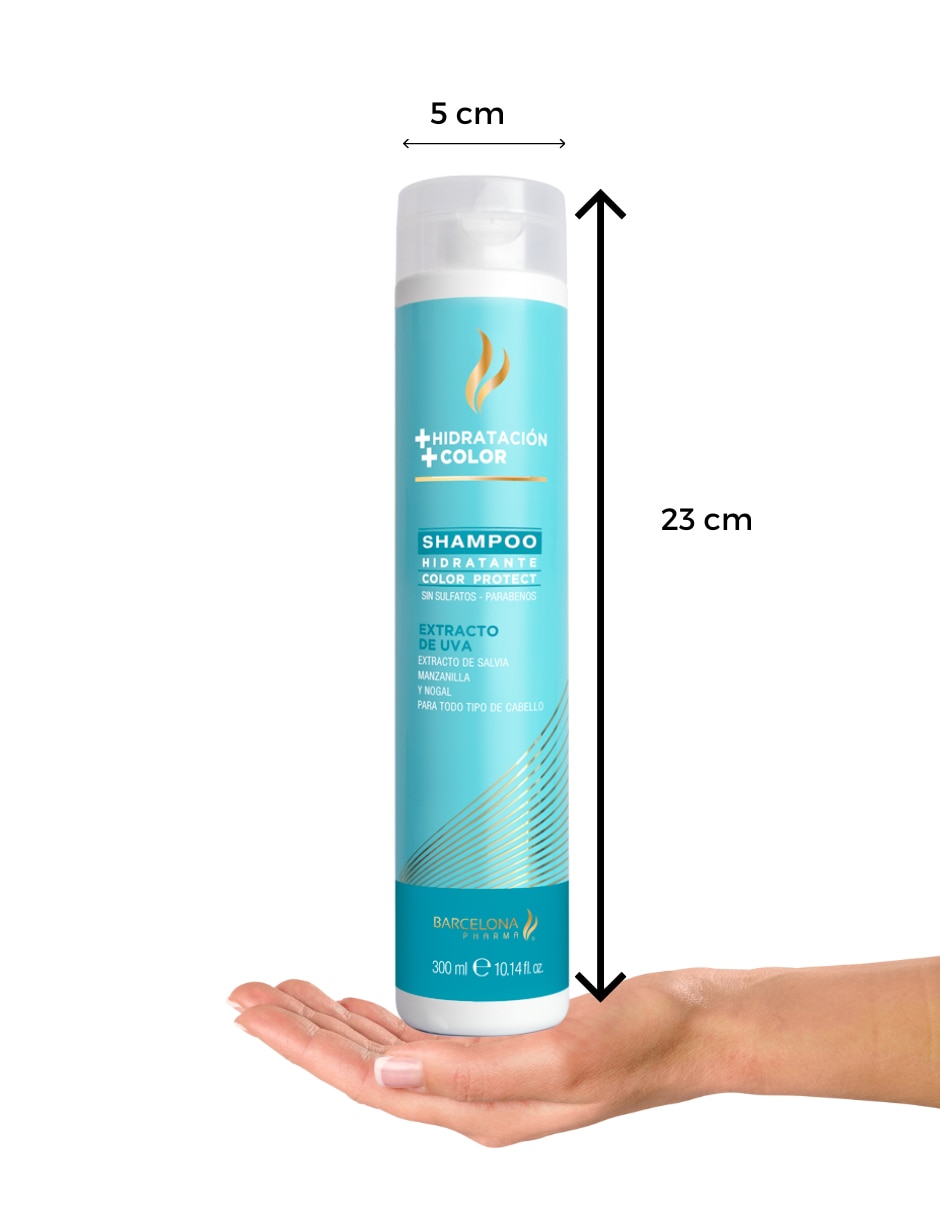 Shampoo hidratante para cabello 300 ml 12