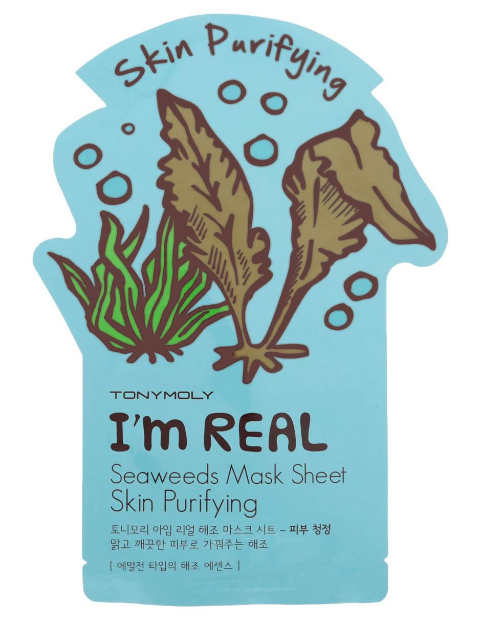 Mascarilla Skin Purifying I'M Real Seaweeds para limpiar