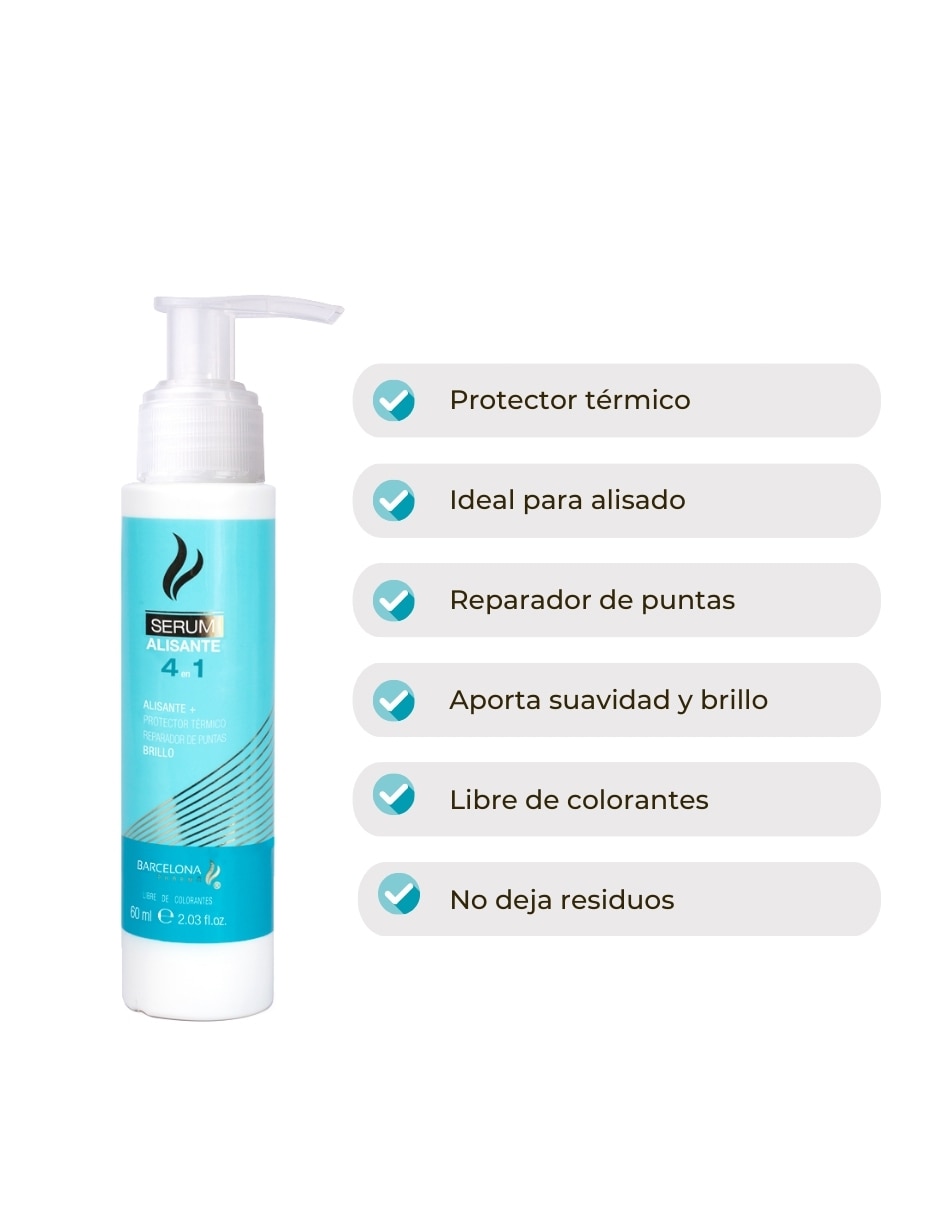 Tratamiento para capilar Serum Alisante 4 En 1 reparador 6