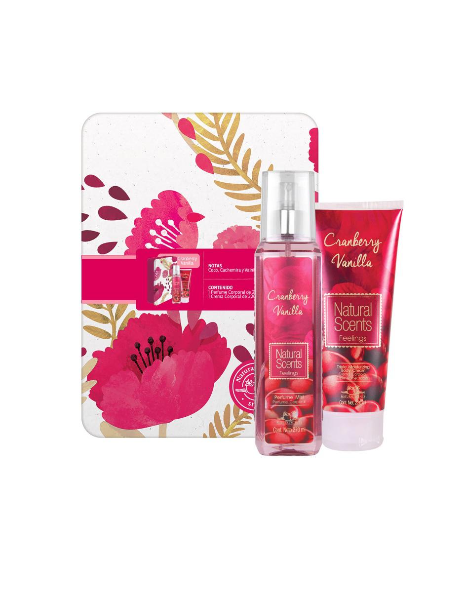 Set de baño y cuerpo Natural Scents Cranberry Vainilla Feelings |  