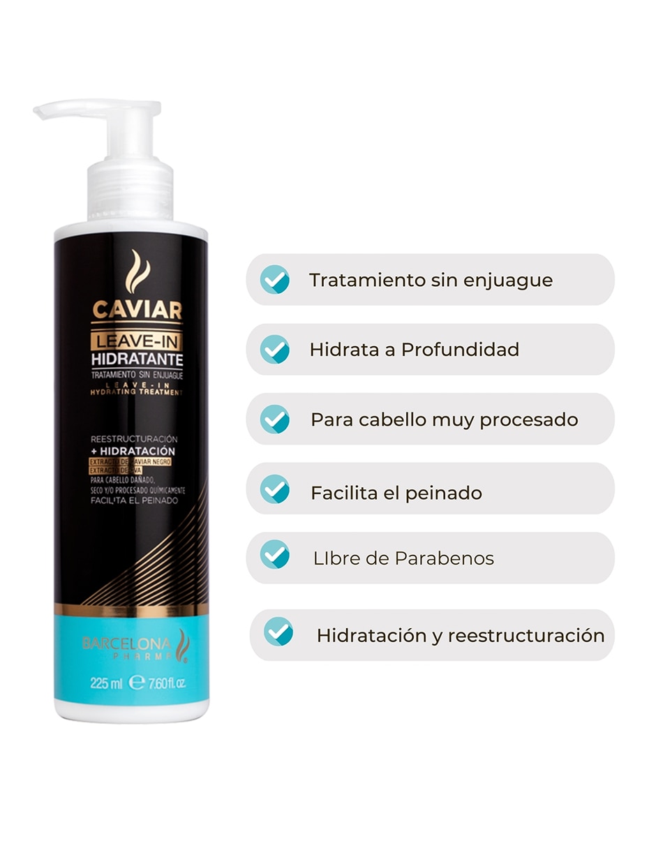 Tratamiento para capilar Leave In reparador Caviar 3