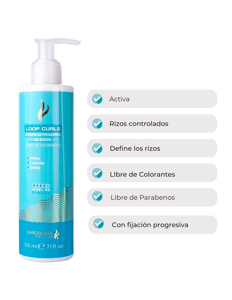 Crema para cabello rizado Loop Curls para antifrizz 3