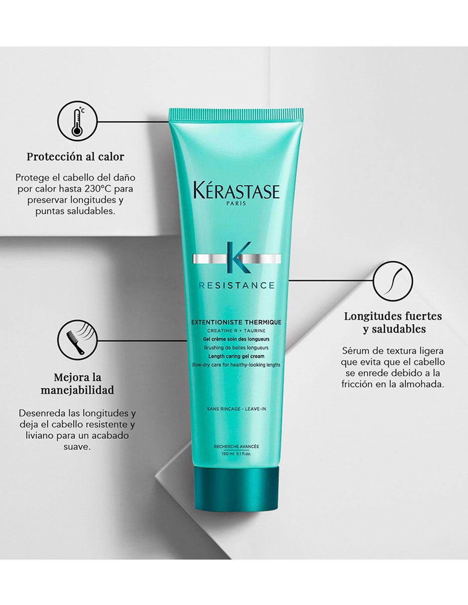 Crema para cabello crespo Extentioniste Thermique para fortalecimiento 4