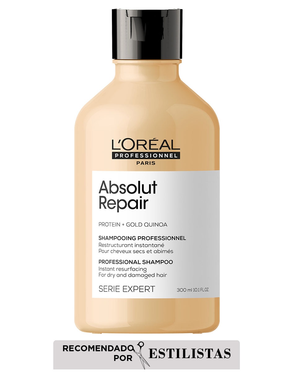 Shampoo reparador para cabello Dañado o Sensibilizado Absolut Repair Serie Expert 2