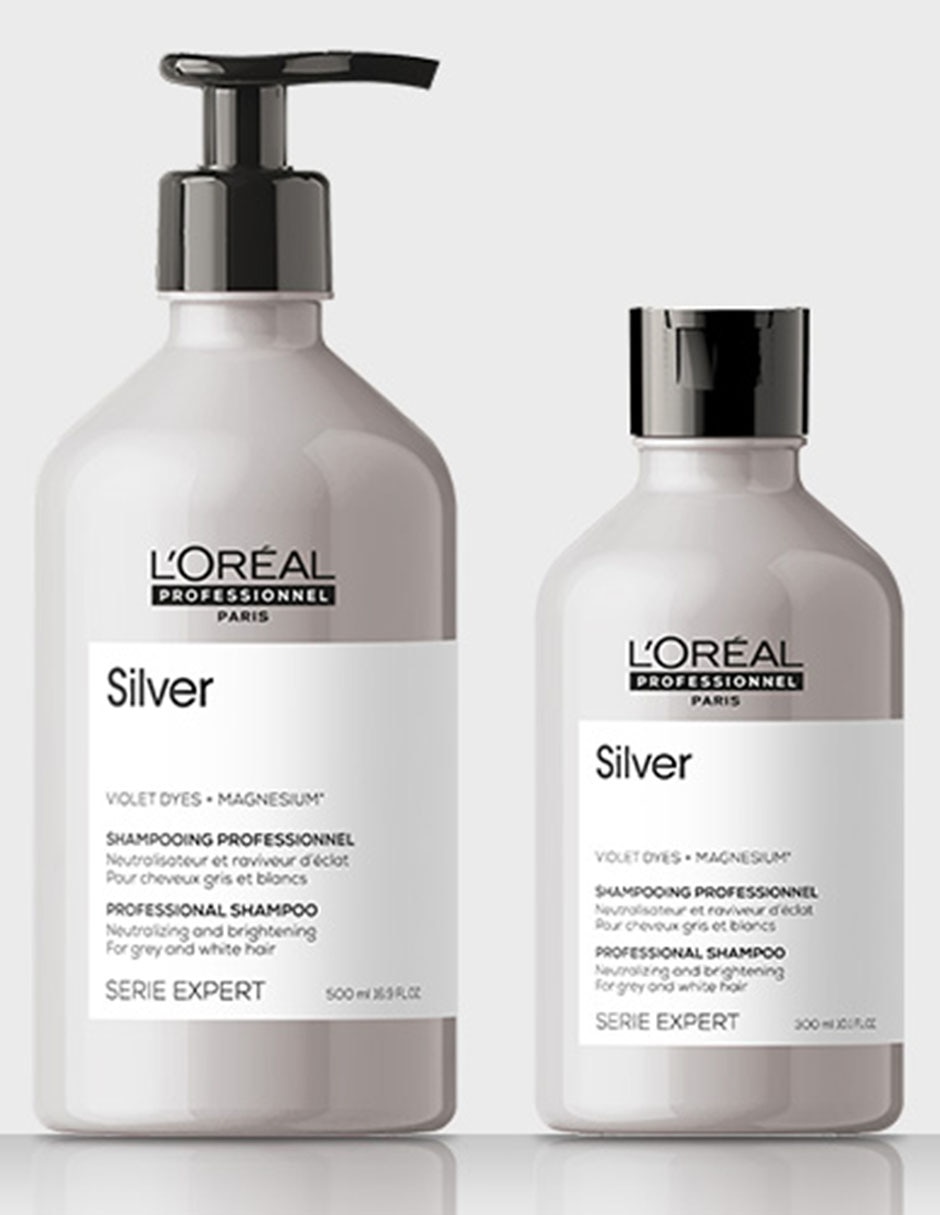 Shampoo para cabello Morado Con Canas o Platinado Silver 6