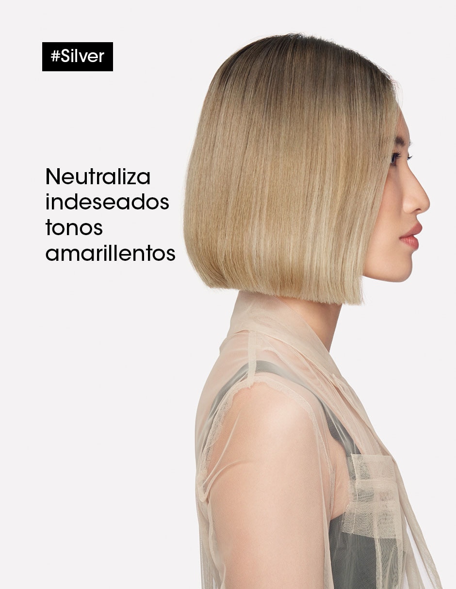 Shampoo para cabello Morado Con Canas o Platinado Silver 4