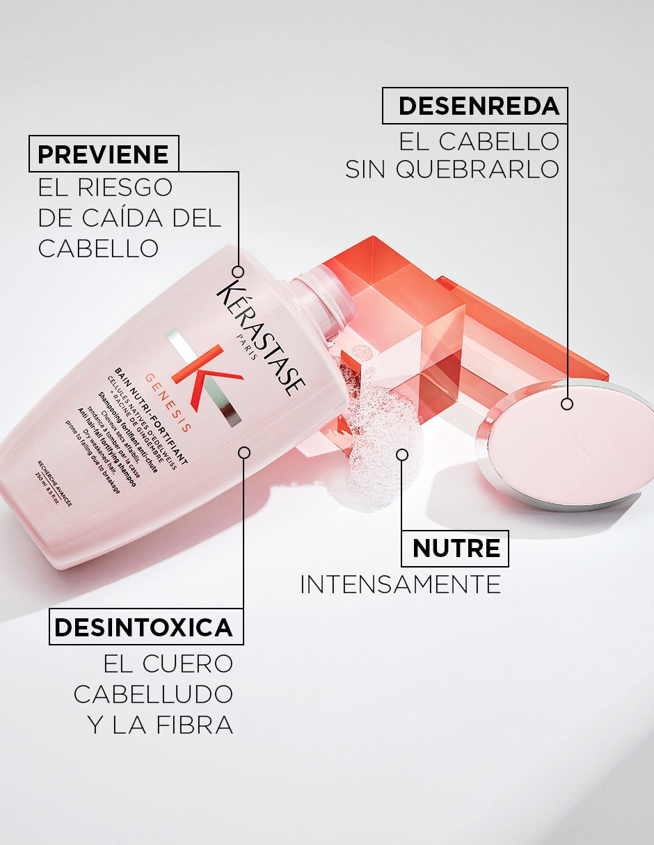 Shampoo anticaída para cabello Bain Nutri-Fortifiant Genesis 7