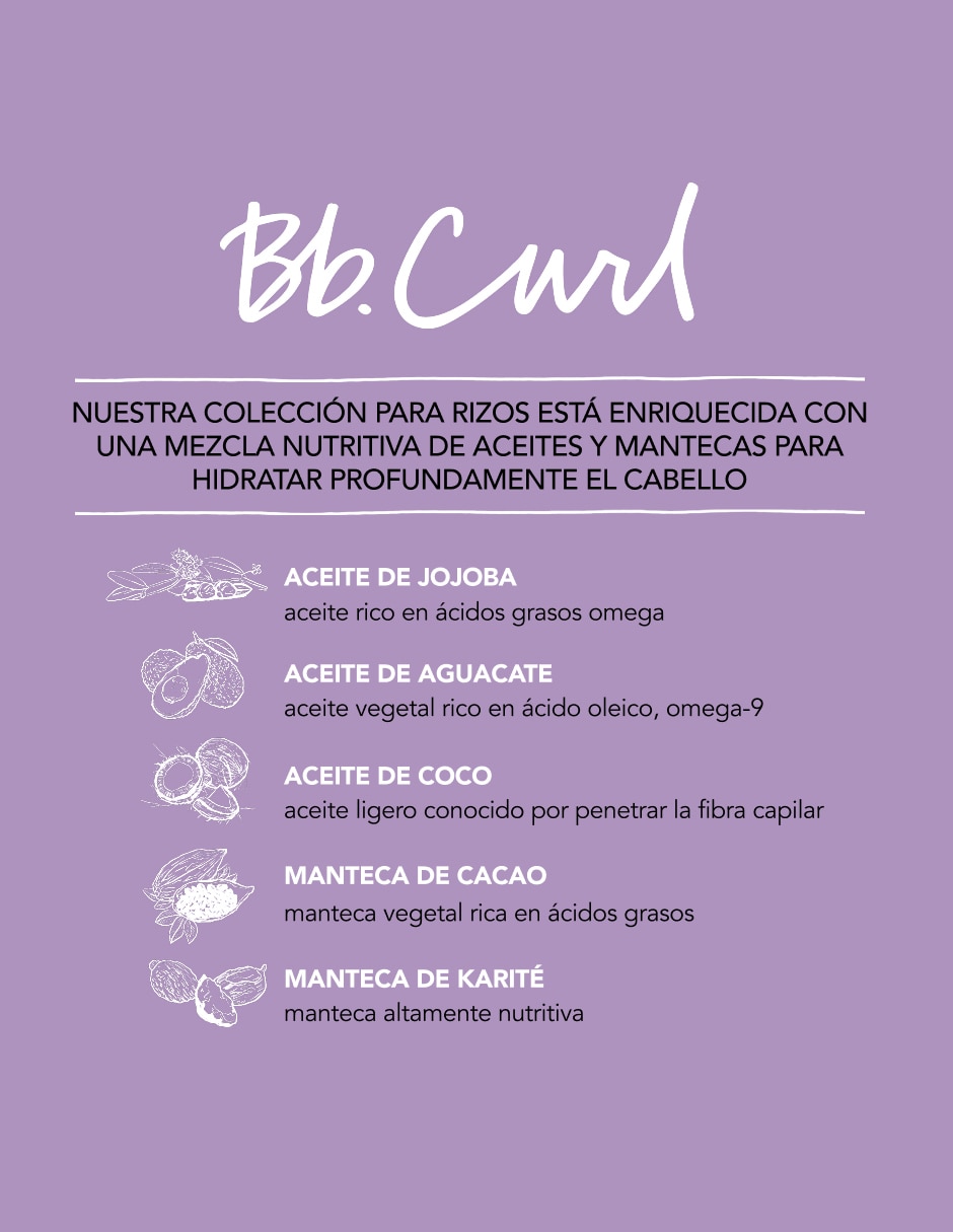 Acondicionador para cabello BB Curl 200 ml 3