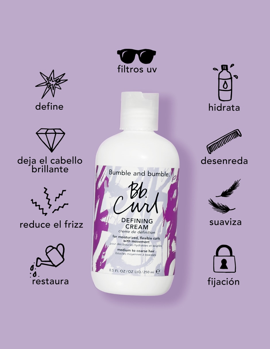 Crema para cabello rizado BB Curl para hidratar 2