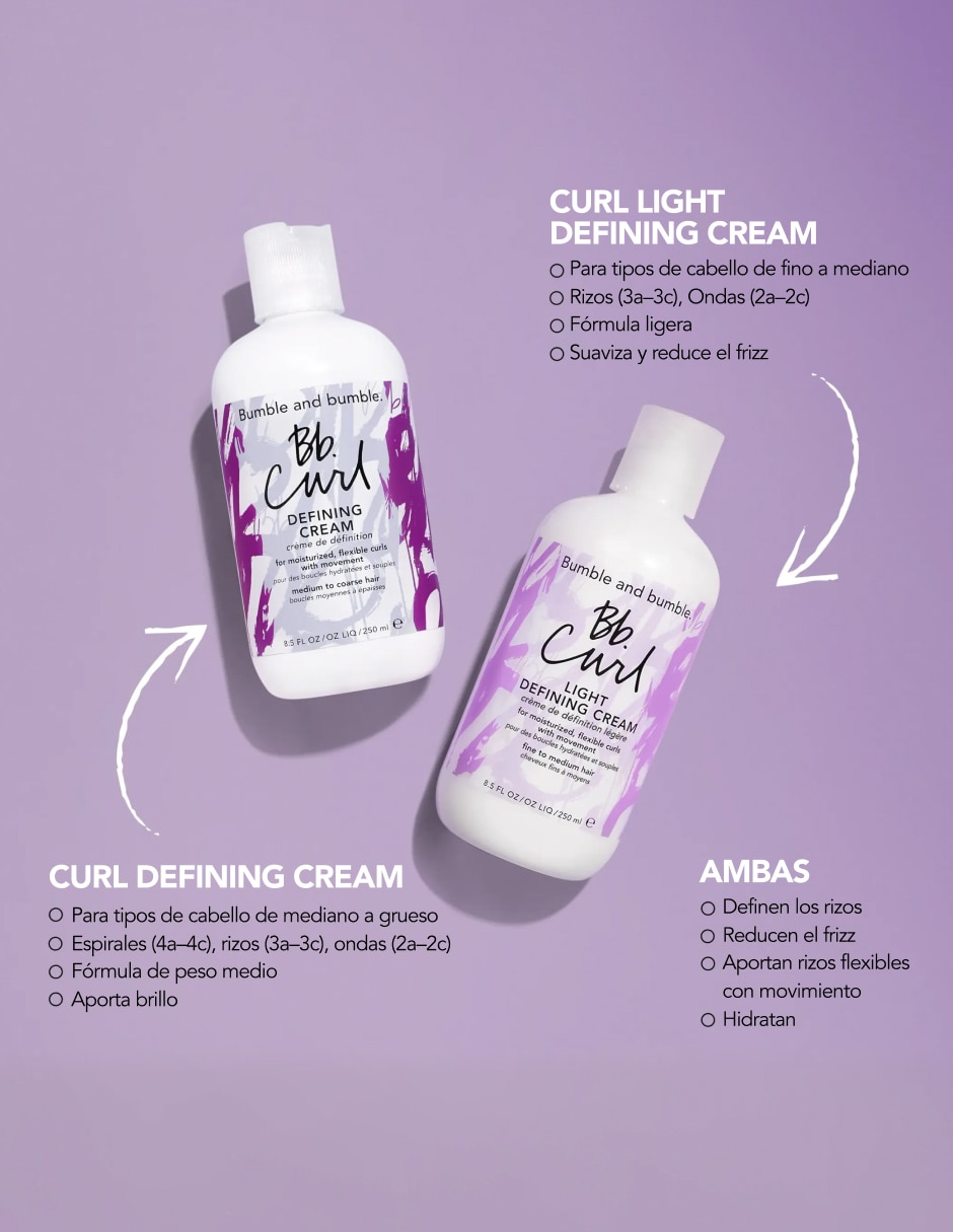 Crema para cabello rizado BB Curl para hidratar 6