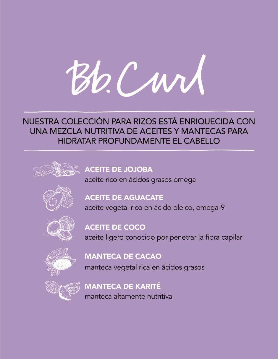 Spray para cabello rizado Reactivador de Rizos BB Curl 250 ml 3
