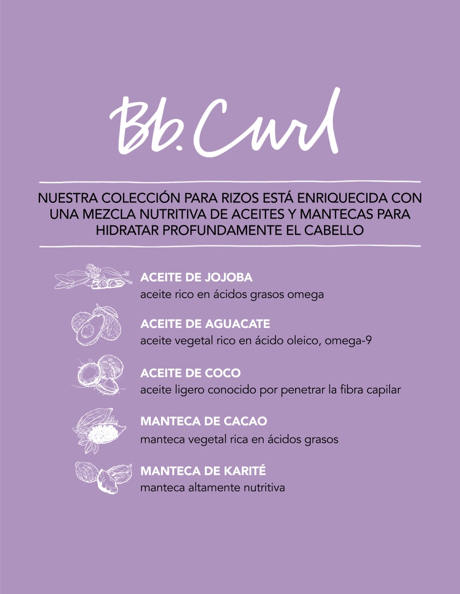 Shampoo para cabello rizado BB Curl 250 ml 3