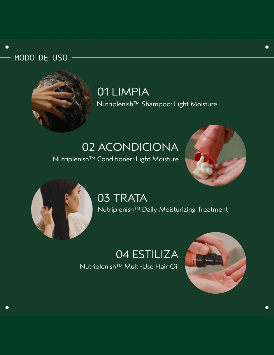 Crema para todo tipo de cabello Nutriplenish Daily para hidratar 7