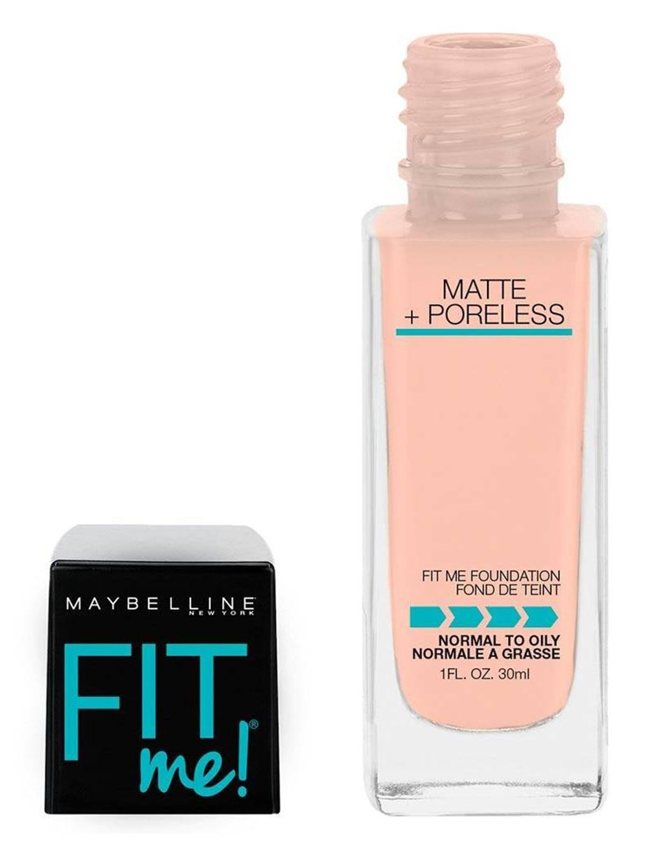 Base de maquillaje líquida Maybelline Fit Me Matte + Poreless natural