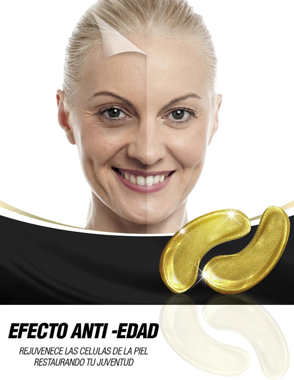 Set 15 pares mascarillas hidratantes contorno ojos de colágeno con partículas de oro 24K 5