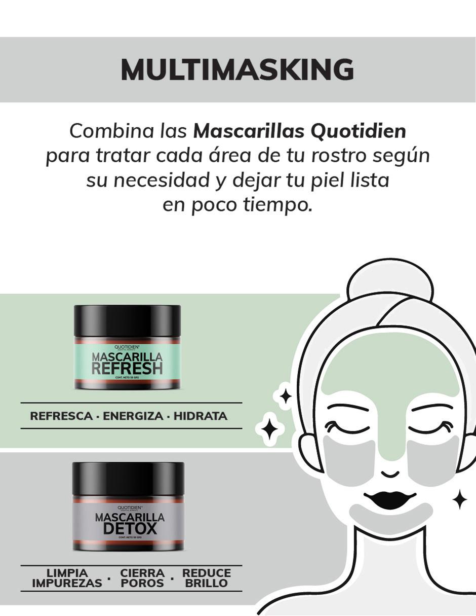 Mascarilla Detox de Carbon Activado y Arcillas Skin Care Facial 50g 3