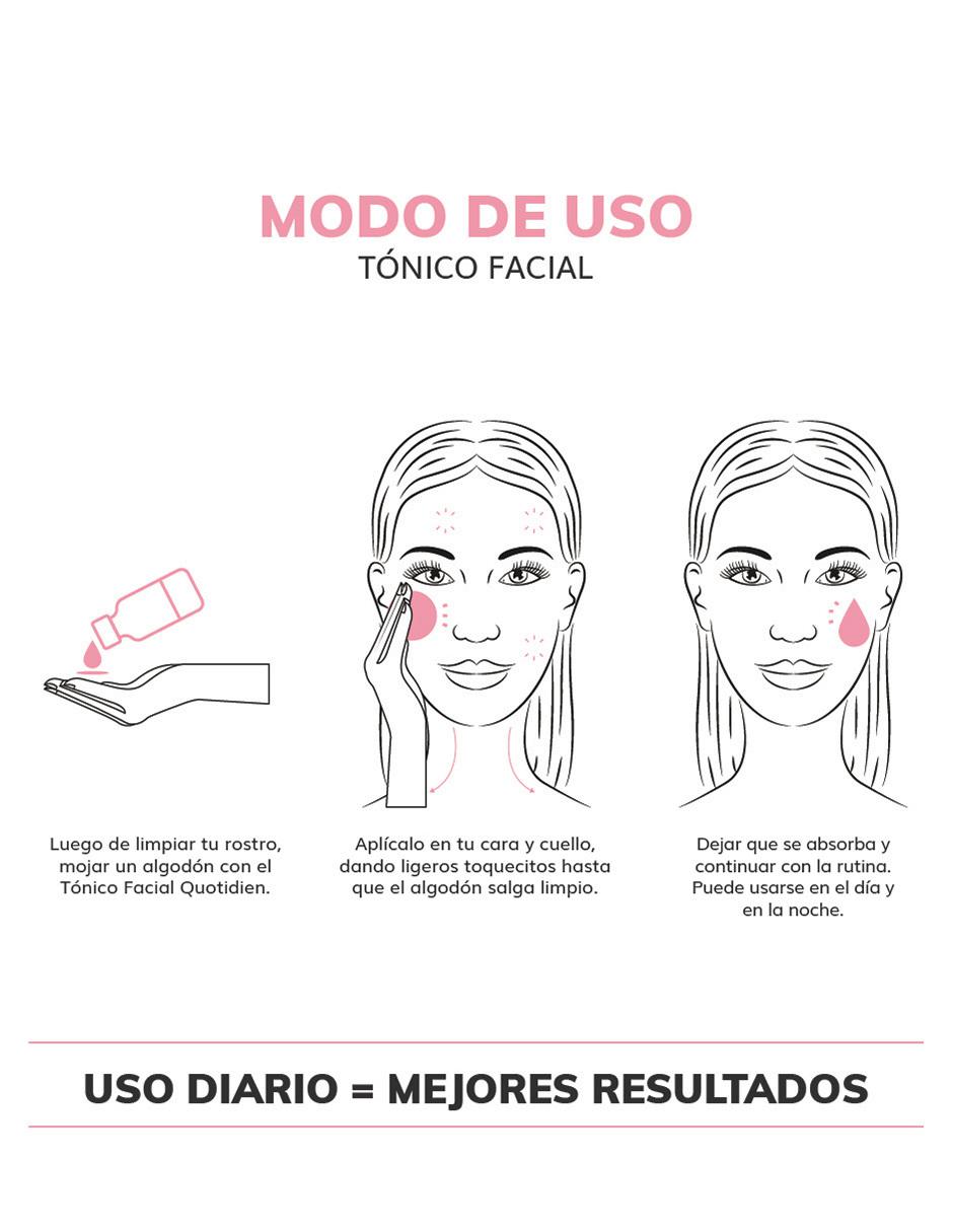 Tonico Facial con Agua de Rosas, Niacinamida y Colágeno Skin Care Facial 350ml 7