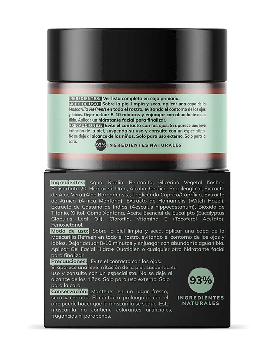 Mascarilla Refresh Hidratante con Arcillas Skin Care Facial 50g 2