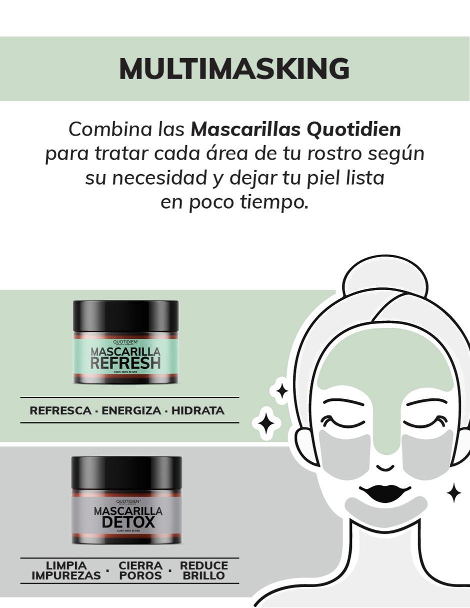 Mascarilla Refresh Hidratante con Arcillas Skin Care Facial 50g 3