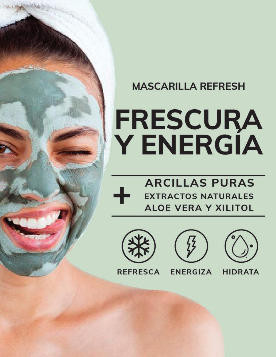 Mascarilla Refresh Hidratante con Arcillas Skin Care Facial 50g 5