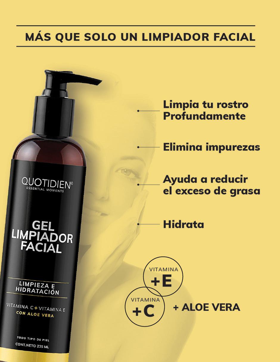 Gel Limpiador con Vitamina C + Aloe Vera Skin Care Facial 235ml 4