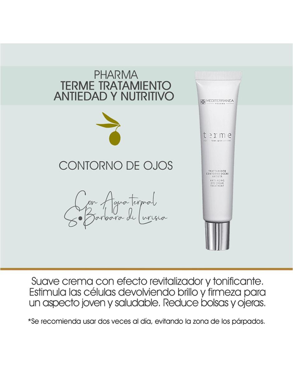 Tratamiento antiedad y nutritivo para contorno de ojos Terme 15 ml 2