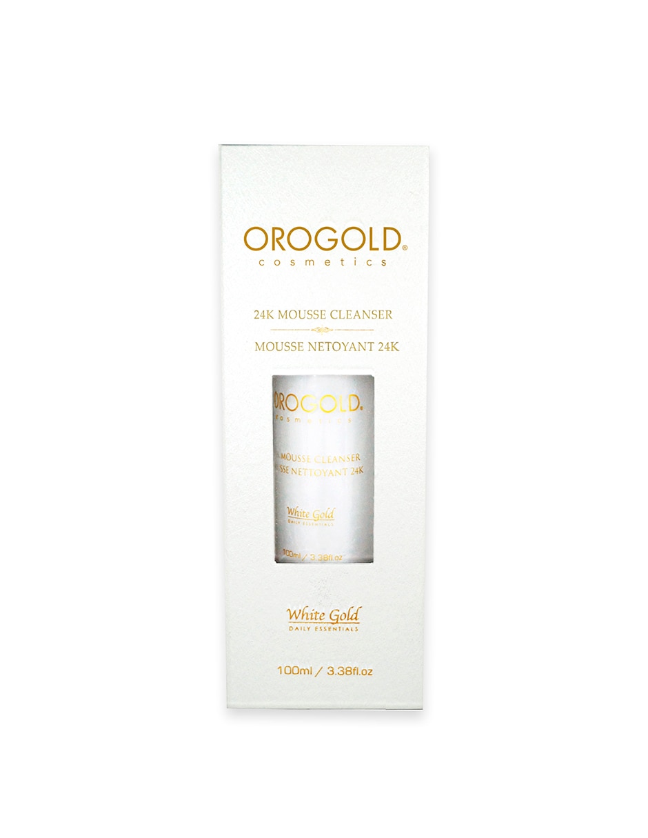 Limpiador facial Mouse cleanser 24k white Orogold White gold para desmaquillar 2
