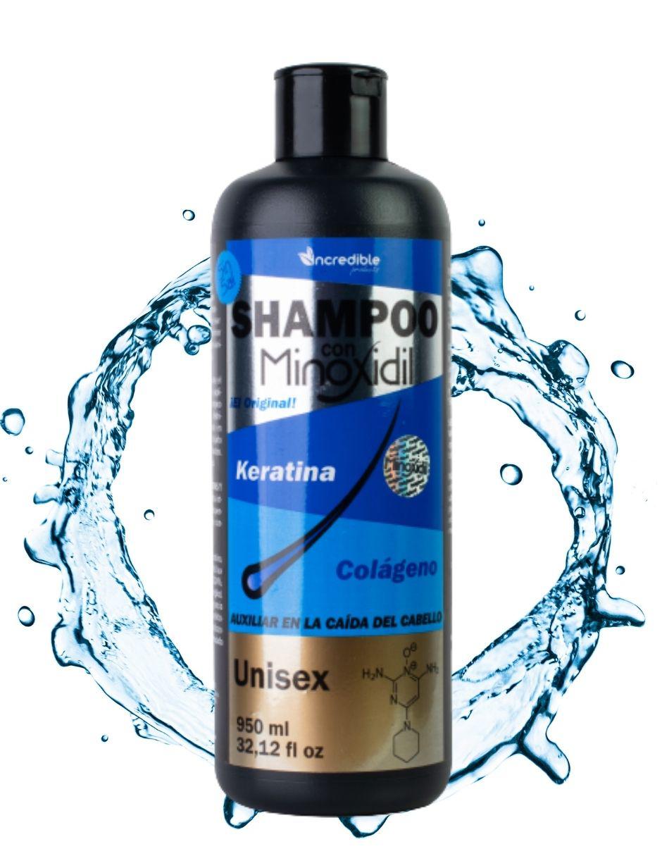 Shampoo anticaída para cabello Minoxidil Keratina y Colágeno